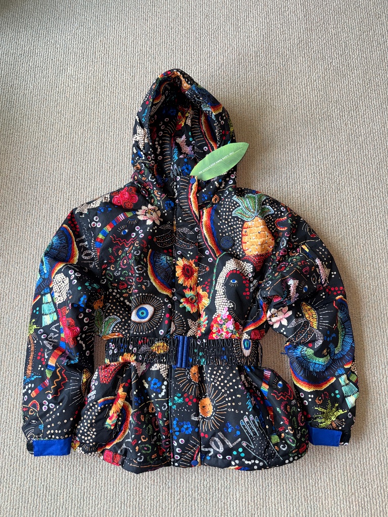 Rare Farm Rio Brand Black Borogodo Ski Jacket Nwt